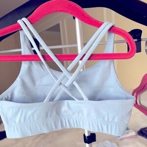 Athleta Blue Strappy Back Sports Bra